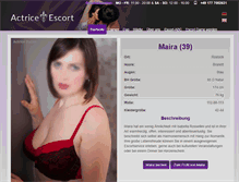 Tablet Screenshot of actrice-escort.de