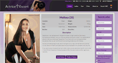 Desktop Screenshot of actrice-escort.com
