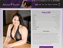 Tablet Screenshot of actrice-escort.com